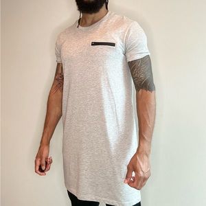ASOS Super Longline T-Shirt, Size M, Color: Silver